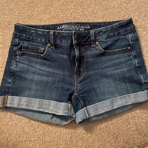 Dark Wash American Eagle Denim Shorts